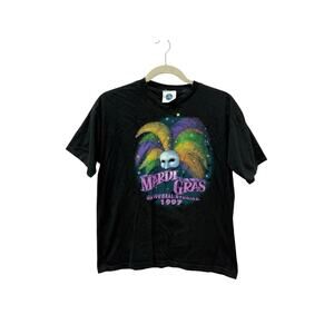 Vintage 1997 Mardi Gras Universal Studios T-Shirt Mens Size XL‎